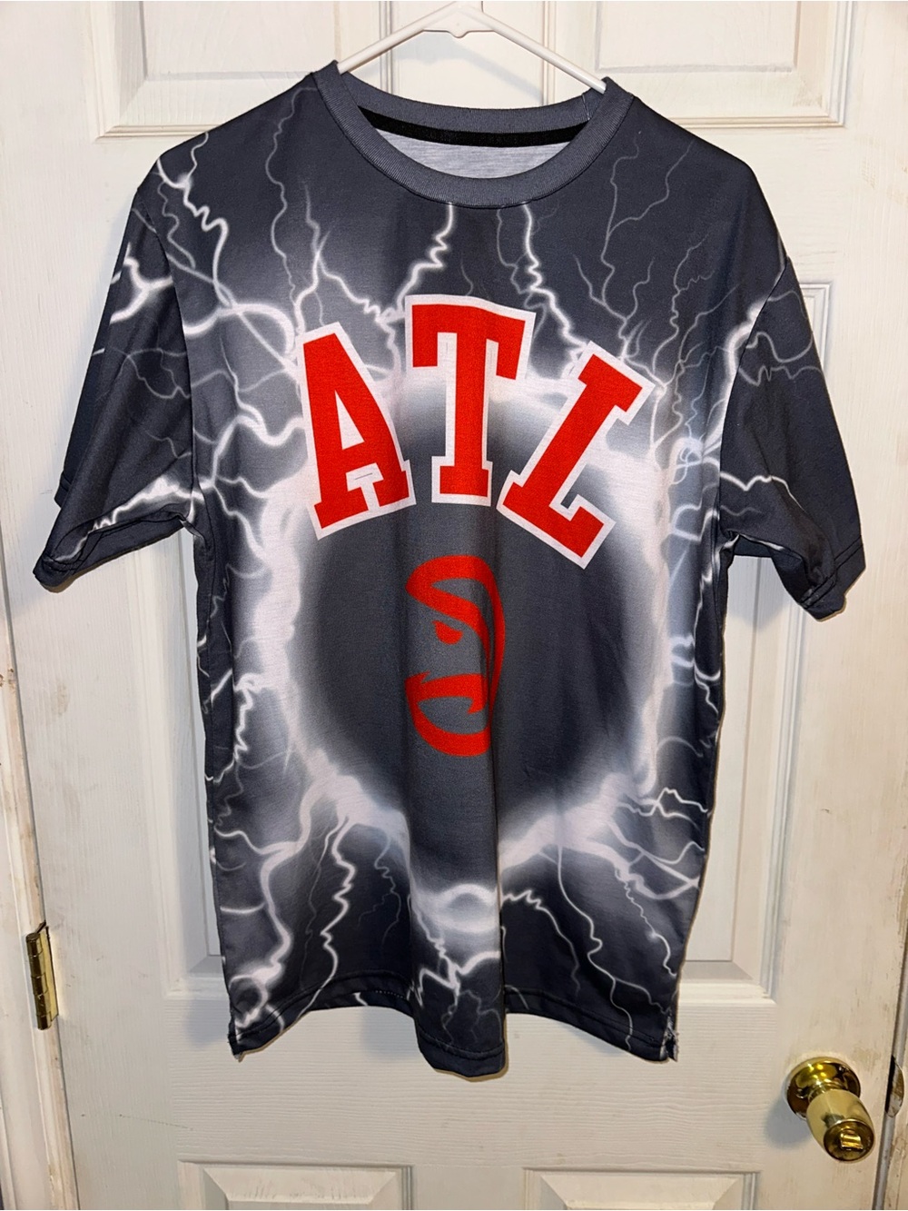 ATL Graphic Short Sleeve Tee - Red on Black